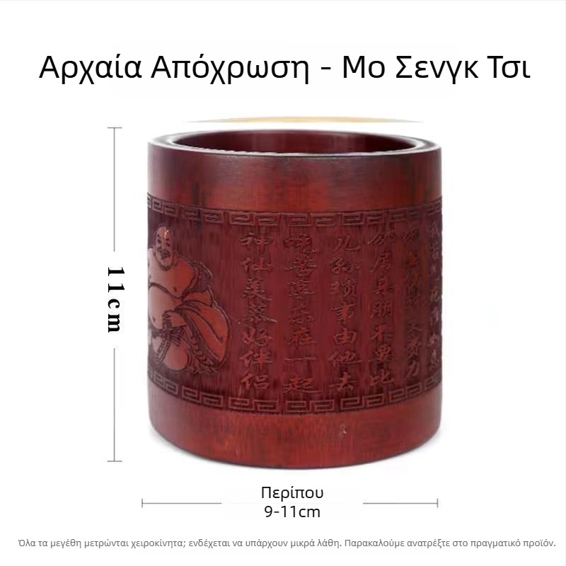 Θήκη στυλό από μπαμπού, στρογγυλό σχήμα, με λογότυπο εκτυπωμένο, διατίθεται προσαρμογή, αδειοδοτημένη ιδιωτική ετικέτα