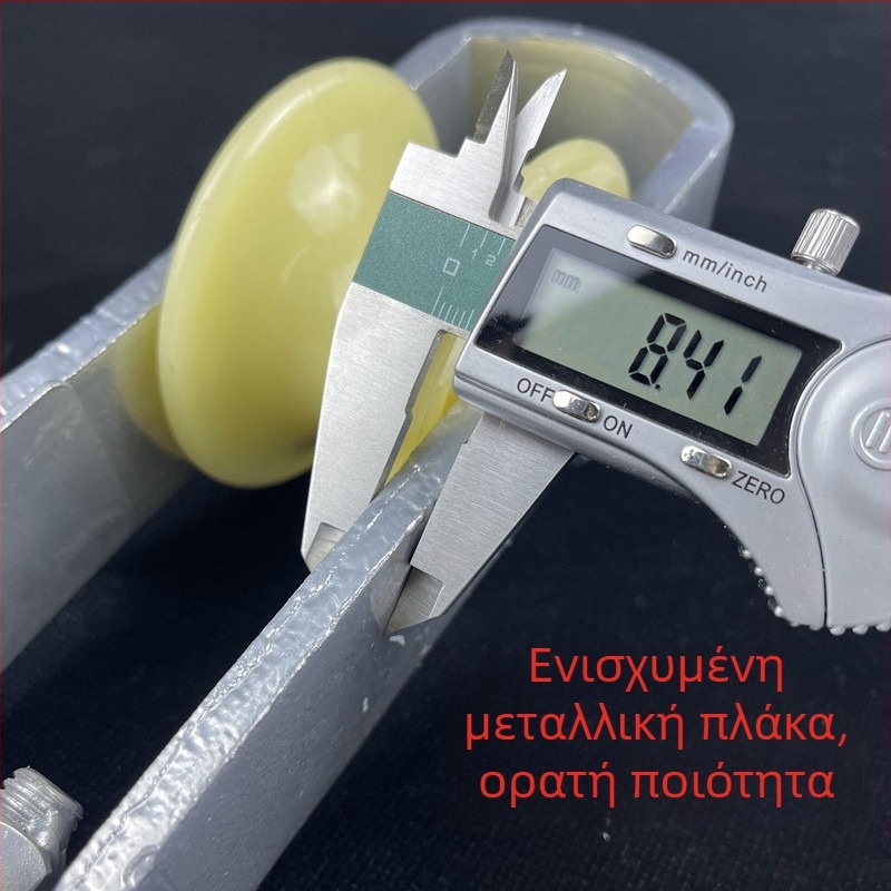 Ναϊλονική τροχαλία εξαγωγής για σιδηροδρομικές γραμμές, τύπος αγκίστου-τροχού, κλειστό κανάλι για οπτικό καλώδιο, για εξαγωγή τροφοδοτικού καλωδίου σε σωλήνα PE