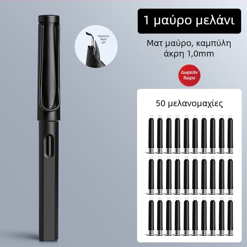 Άκρη καλλιγραφίας PD0019024 με 0.7 καμπύλη άκρη και 1.0 γωνιώδη άκρη, ιριδίου άκρη, ενιαία τροφοδοσία μελανιού 3.4 mm