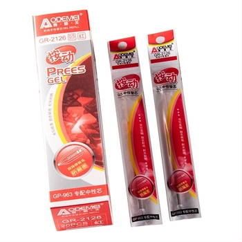 Αναπλήρωση στυλό gel Odeme 2126, 0,5 mm, πλαστικό, 20 τεμάχια ανά κουτί