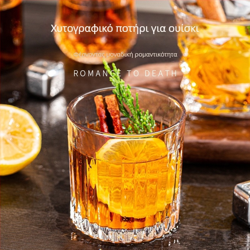 Σετ ποτηριών ουίσκι από κρύσταλλο γυαλί, μοντέρνος μινιμαλισμός; χωρητικότητα 301-400 ml; περισσότερα από 10 τεμάχια; δυνατότητα εκτύπωσης λογότυπου