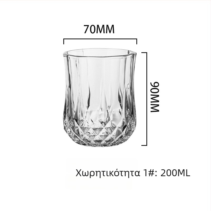 Σετ ποτηριών ουίσκι από κρύσταλλο γυαλί, μοντέρνος μινιμαλισμός; χωρητικότητα 301-400 ml; περισσότερα από 10 τεμάχια; δυνατότητα εκτύπωσης λογότυπου