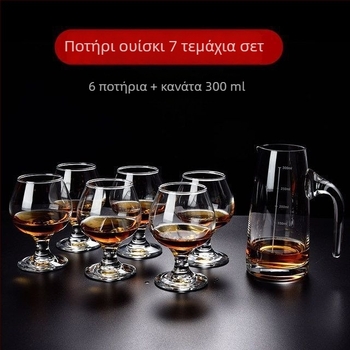 Unique σετ ποτηριών για πνευματώδη ποτά από κρύσταλλο χωρίς μόλυβδο — χωρητικότητα 1000 ml+, απλό στυλ
