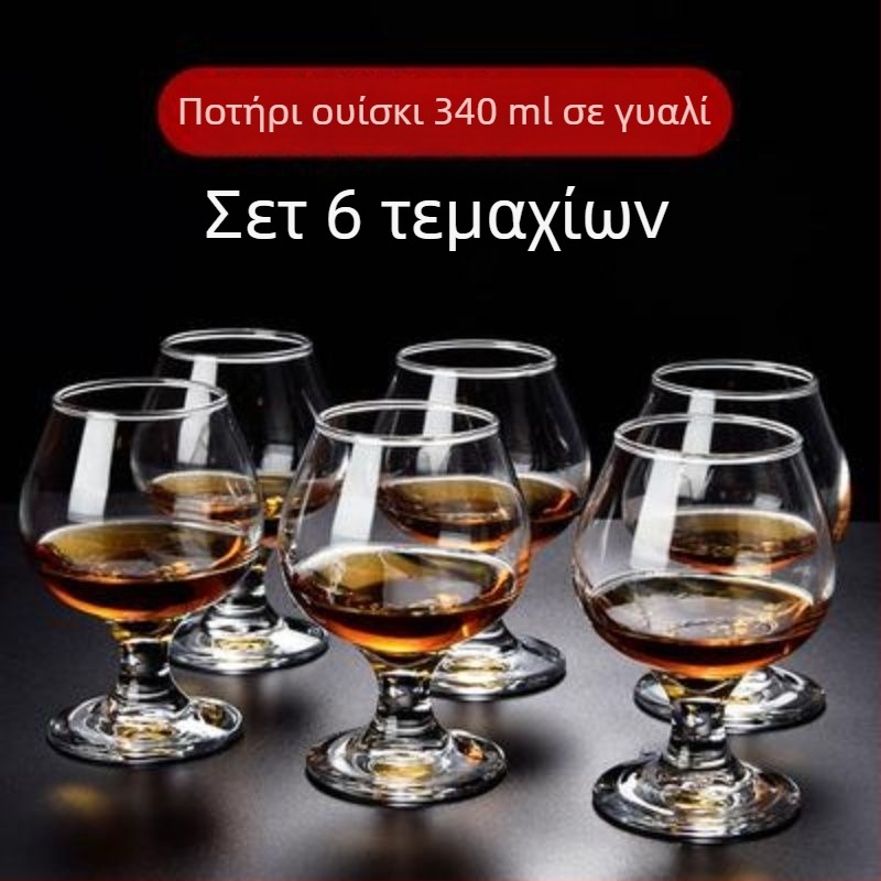Unique σετ ποτηριών για πνευματώδη ποτά από κρύσταλλο χωρίς μόλυβδο — χωρητικότητα 1000 ml+, απλό στυλ