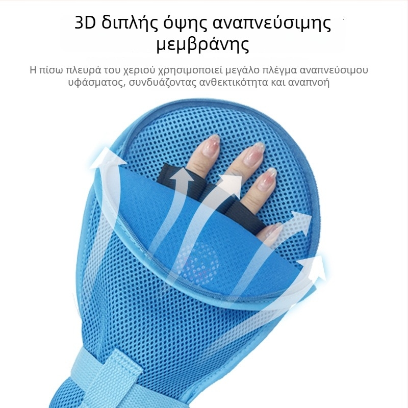 Γάντια Περιορισμού για Καθήλωμένους Ηλικιωμένους, πολυεστερικό δίχτυ με βαμβακερή επένδυση, ζεστά, προστασία από σκόνη, αντίκοπή