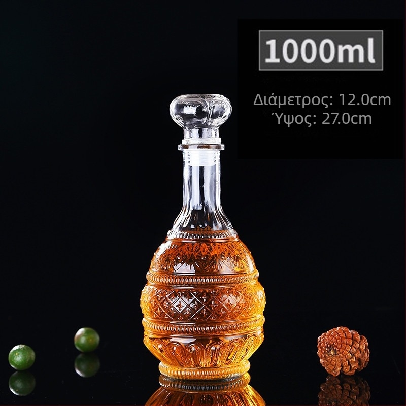 Σετ ντεκαντέρ κρασιού από γυαλί – Ευρωπαϊκό στυλ, Νέο κινεζικό στυλ, Οικιακή αποθήκευση κρασιού