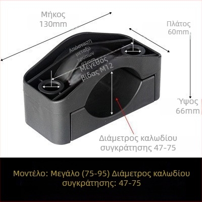 CHKL Σφιγκτήρας καλωδίου για πίνακα υψηλής τάσης; για καλώδια με τρεις αγωγούς; πυρίμαχο νάιλον