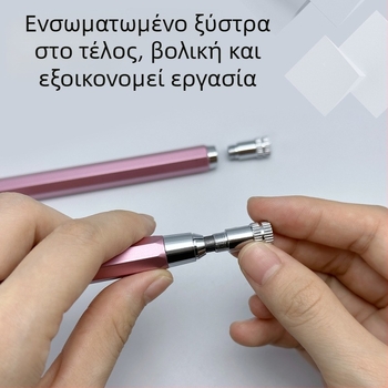 Αυτόματο μολύβι με μεταλλικό εξάγωνο σώμα, εκτύπωση λογότυπου κατόπιν παραγγελίας, μοντέλο 3Q805, δυνατότητα προσαρμογής