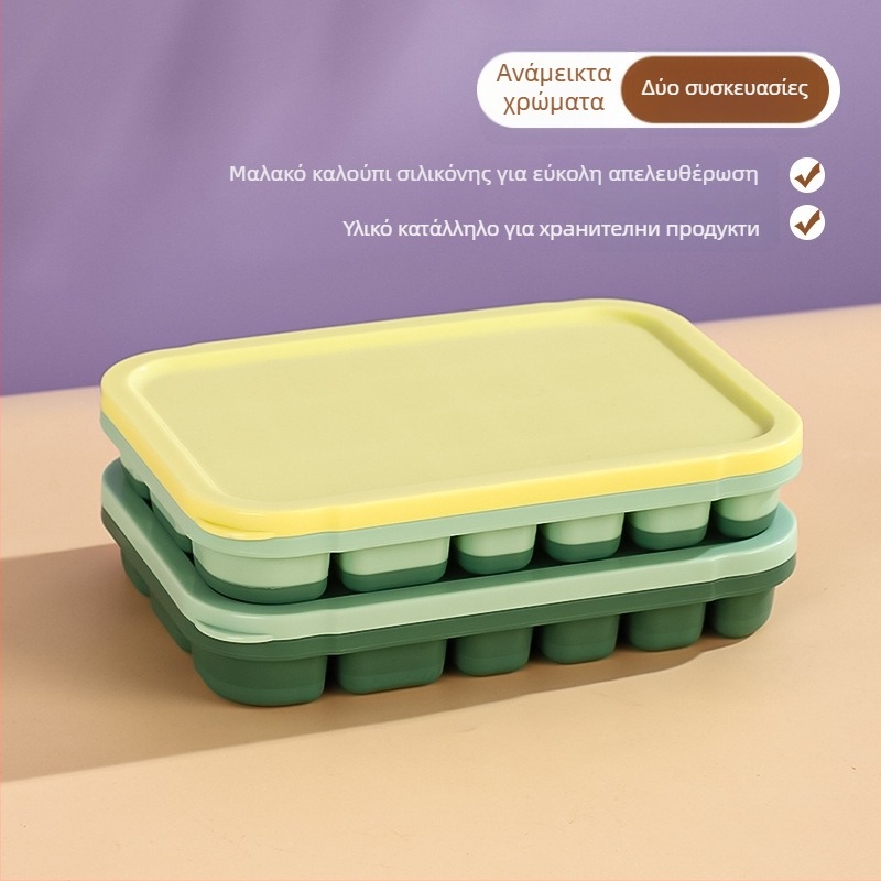 Σιλικόνης Ice Grid ταψί για βρεφικές τροφές και κατάψυξη – εύκολη αποδέσμευση από τη φόρμα, μερίδες