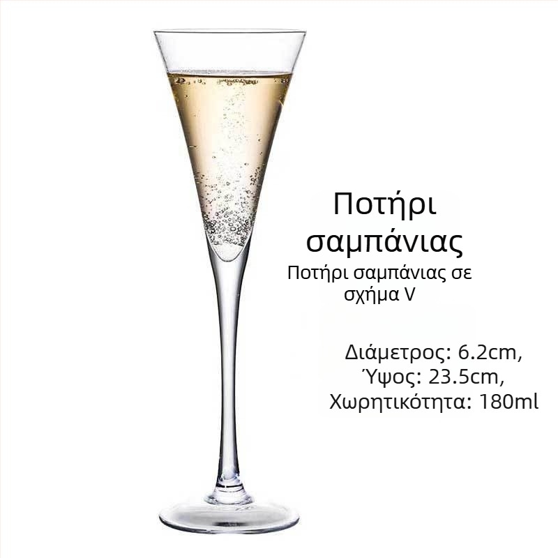 Κρυστάλλινο ποτήρι κρασιού, σχέδιο τουλιπώδους σχήματος, χωρητικότητα 101–200 ml, μοντέρνα απλότητα, δυνατότητα εκτύπωσης λογότυπου, συσκευασμένο σε χαρτοκιβώτιο