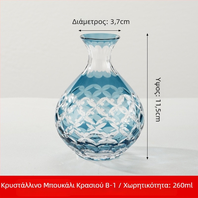 Σετ σακέ σε ιαπωνικό στυλ από κρυστάλλινο γυαλί, χωρητικότητα 1–100 ml, μάρκα Tao Chunfang