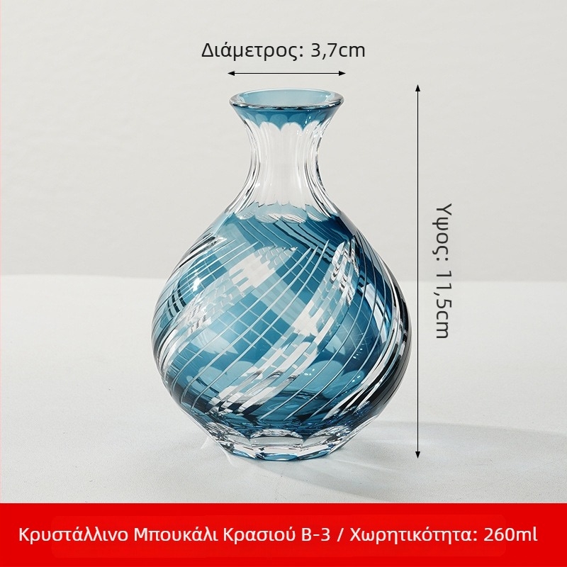 Σετ σακέ σε ιαπωνικό στυλ από κρυστάλλινο γυαλί, χωρητικότητα 1–100 ml, μάρκα Tao Chunfang