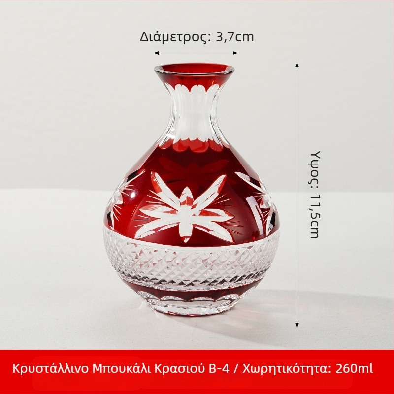 Σετ σακέ σε ιαπωνικό στυλ από κρυστάλλινο γυαλί, χωρητικότητα 1–100 ml, μάρκα Tao Chunfang
