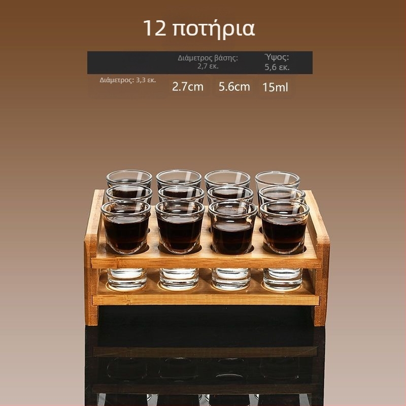 Σετ διανομής κρασιού και ποτηριών ποτών με μετρήσεις, για οικιακή χρήση, μικρά μπουκάλια και ποτήρια, κατάλληλο για εστιατόρια