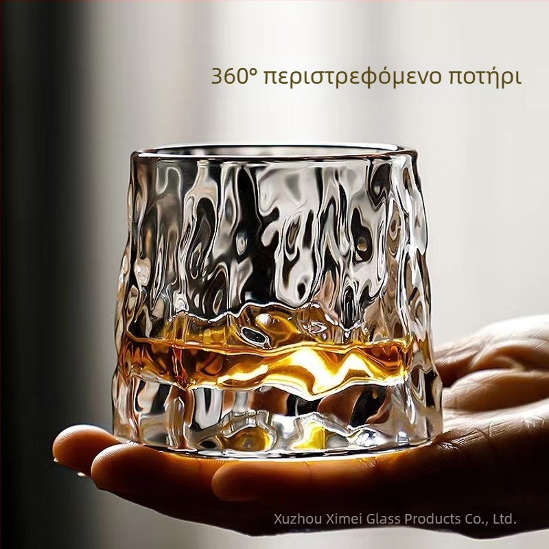 XMN ποτήρι ουίσκι, γυαλί, λαμπερός πολυτελής ρετρό στυλ, κατηγορία: ποτήρι ουίσκι