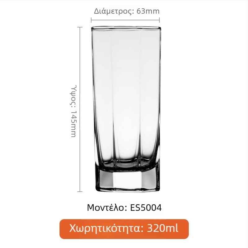 Γυάλινο ποτήρι ουίσκι με εκτυπωμένο λογότυπο, μοντέρνο μινιμαλιστικό στυλ, συσκευασία σε έγχρωμο κουτί