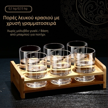 Σετ ποτηριών ουίσκι από θερμοανθεκτικό γυαλί, χωρητικότητας 101–200 ml, με τυπωμένο λογότυπο, συσκευασία σε χάρτινο κουτί