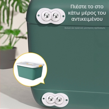 Elaborate 4 τεμάχια τροχών με κολλητή εγκατάσταση, χωρίς τρύπες, Τύπος Α, για κάδους απορριμμάτων, κουτιά αποθήκευσης, γλάστρες, κομοδίνα