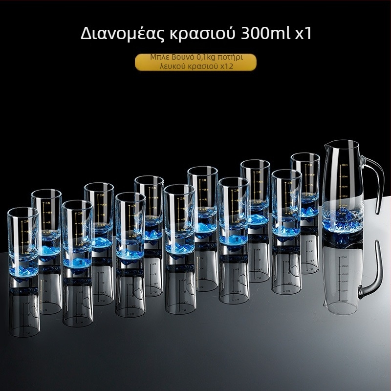 Σετ ποτηριών λικέρ για οικιακή χρήση — Γυαλί, Κινέζικό στυλ, Συσκευασία σε χαρτονέν κουτί, Κυκλοφόρησε Καλοκαίρι 2021, Πρώτης τάξης ποιότητα