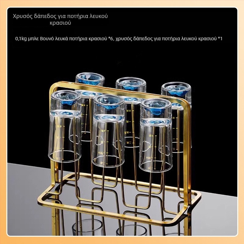 Σετ ποτηριών λικέρ για οικιακή χρήση — Γυαλί, Κινέζικό στυλ, Συσκευασία σε χαρτονέν κουτί, Κυκλοφόρησε Καλοκαίρι 2021, Πρώτης τάξης ποιότητα