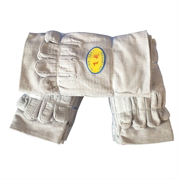 Γάντια συγκόλλησης από καμβά – 24 ραφές, ανθεκτικά στη φθορά, παχυνμένα, διπλού επιπέδου προστασία