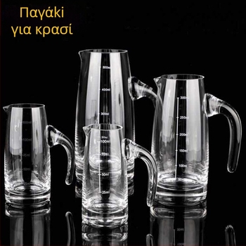 Ντεκαντέρ για λικέρ από κρύσταλλο χωρίς μόλυβδο με κλίμακα μέτρησης – σετ γυάλινων ποτηριών για οικιακή χρήση, στυλ: νέο κινέζικο στυλ