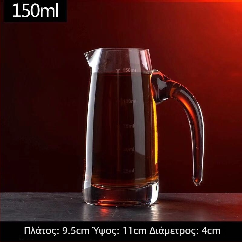 Ντεκαντέρ για λικέρ από κρύσταλλο χωρίς μόλυβδο με κλίμακα μέτρησης – σετ γυάλινων ποτηριών για οικιακή χρήση, στυλ: νέο κινέζικο στυλ