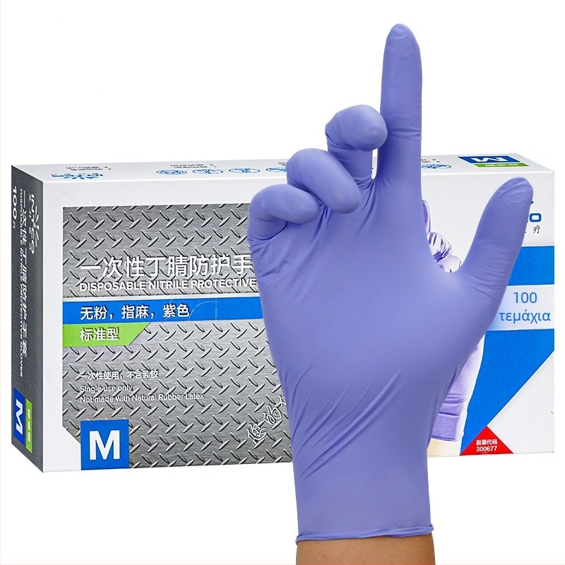 Γάντια μίας χρήσης από νιτρίλιο, ανθεκτικά στην τομή, για φιλόξενο εστίαση/ξενοδοχεία, βιομηχανική παραγωγή, εργαστήρια, ινστιτούτα ομορφιάς – βάρος 420-522