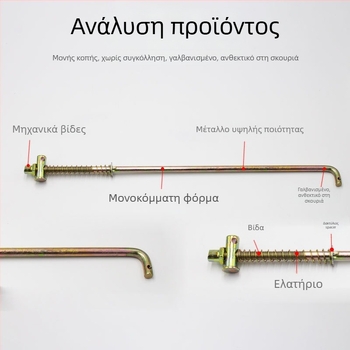 Λεβιέ φρένου για ηλεκτρικό τρίκυκλο με ελατηριωμένο πόδι φρένου και παξιμάδι