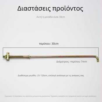 Λεβιέ φρένου για ηλεκτρικό τρίκυκλο με ελατηριωμένο πόδι φρένου και παξιμάδι