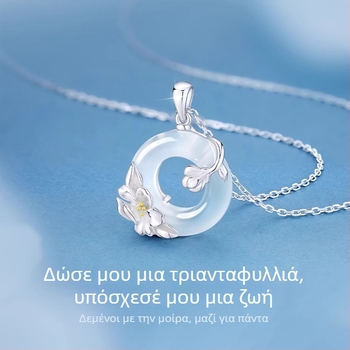 Κολιέ από ασήμι S925 με καμέλια, σχήμα λουλουδιού, αλυσίδα Flash O, ελαφρύ πολυτελές στυλ για γυναίκες