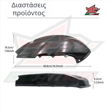 Διακοσμητικό κάλυμμα φίλτρου αέρα μοτοσικλέτας για Yamaha NMAX155/NVX155, προστασία από σκόνη, μοντέλο QX-32/002, διαστάσεις 50,5 mm, από την Whole Heart Car Products