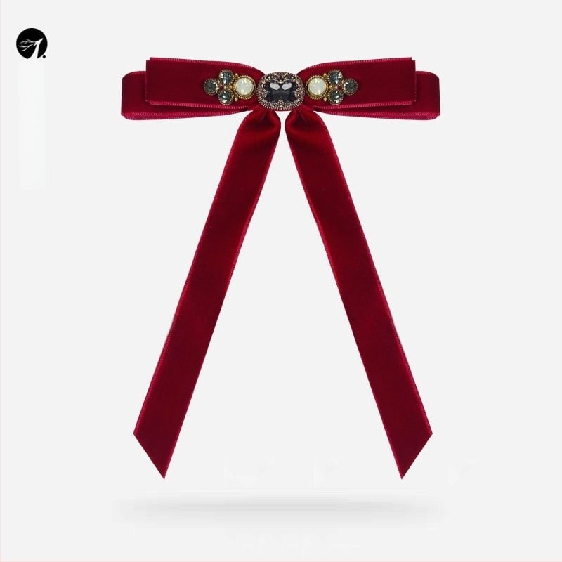 Καρφίτσα Λολίτα με φιόγκο, κράμα, ηλεκτροπλακρισμένο φινίρισμα, ρετρό στυλ