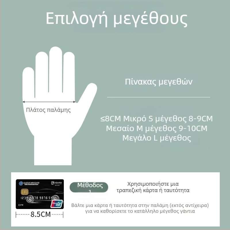 Γάντια μίας χρήσης από νιτρίλιο, παχιά, 50 τεμάχια ανά κουτί