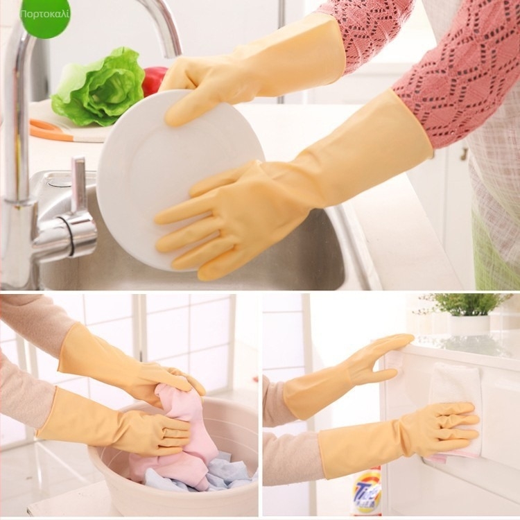 Γάντια λατέξ οικιακής χρήσης – λεπτά, αδιάβροχα για κουζίνα και πλύσιμο ρούχων; συσκευασία 120 τεμ, 85 g συνολικά