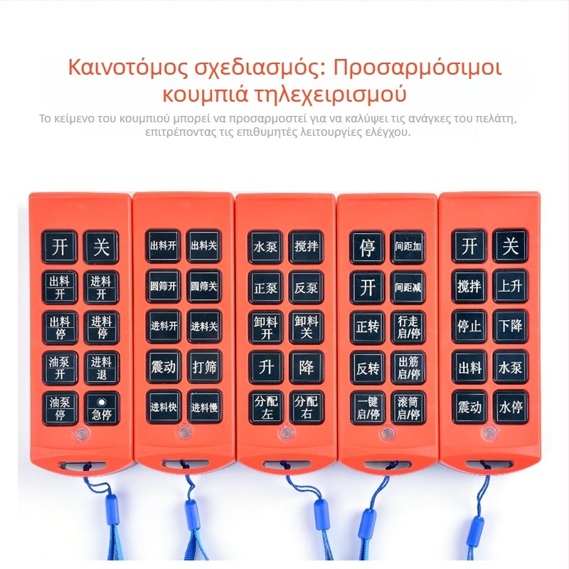 LGW-W6RX-220V Ασύρματος Διακόπτης Ελέγχου με Τηλεχειρισμό, Inching, Αυτοκλείδωμα και Διακλειδωτικό για Βιομηχανικό Πίνακα Ελέγχου