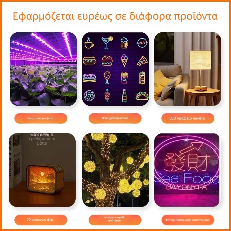 Ασύρματος διακόπτης dimmer με καλώδιο, 23 πλήκτρα RF, εννέα επίπεδα φωτεινότητας (HDX-001; καλωδ. αγωγών 26#/24#/22#; 5-12V; 2-5A; Εκκίνηση: Διακόπτης)