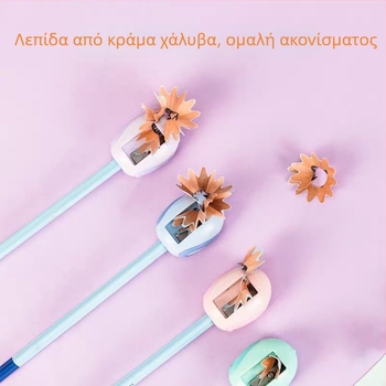 Deli 0588 Ξύστρα μολυβιού – πλαστικό, χειροκίνητη λειτουργία, σχέδιο καρτούν