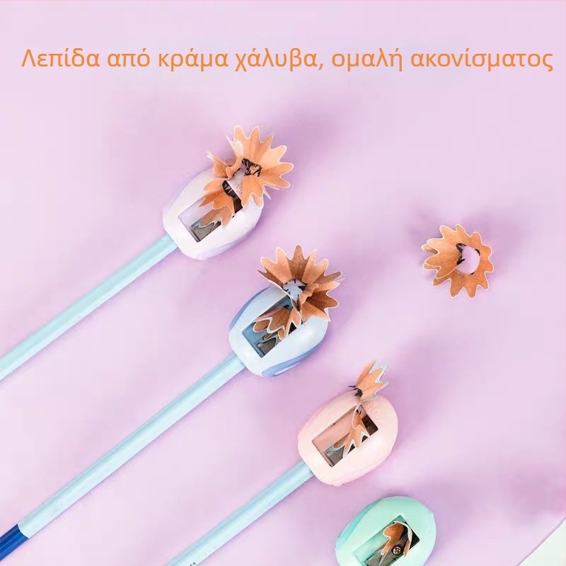 Deli 0588 Ξύστρα μολυβιού – πλαστικό, χειροκίνητη λειτουργία, σχέδιο καρτούν