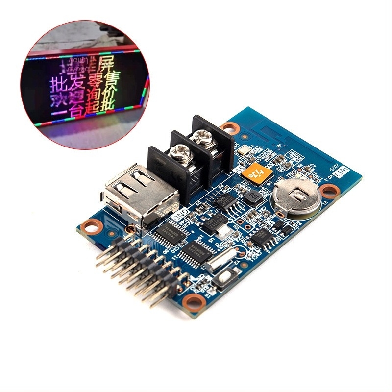 HD-WF1 οθόνη LED βιτρίνας με κάρτα ελέγχου, τηλεχειριστήριο, WiFi και USB