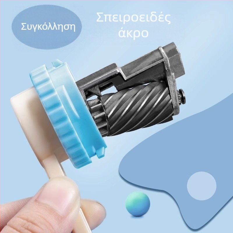 Χειροκίνητη ξύστρα μολυβιών, μοντέλο Syjbdao, πλαστικό σώμα, γεωμετρικό σχήμα, για παιδιά