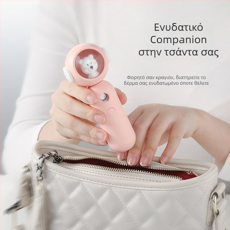 Συσκευή νάνο ομίχλης ενυδάτωσης, φορητή USB υγραντήρας προσώπου, μοντέλο T01, περίβλημα με βουρτσισμένο φινίρισμα, 1 βαθμίδα ρύθμισης, κρύος ψεκασμός, χρόνος ομίχλης 31–60 δευτερόλεπτα