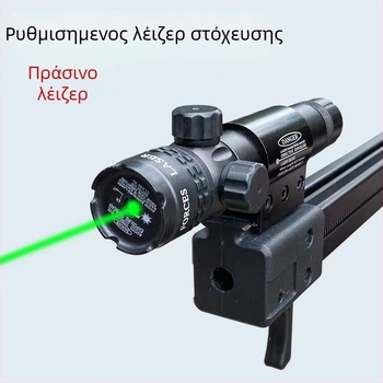 Λέιζερ υπερύθρων σκοπευτικό με ρυθμιζόμενη θέση πάνω/κάτω και αριστερά/δεξιά, ανθεκτικό στις κραδασμούς μεταλλικό σώμα, κλιπ Rat-tail, Τύπος 01, Προδιαγραφές 15, Διαθέσιμο για προσαρμογή