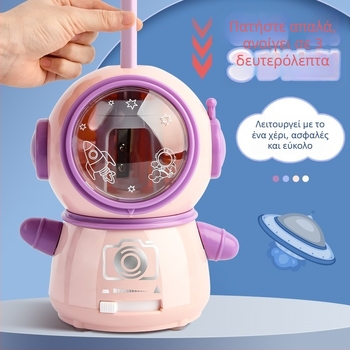 Ηλεκτρική ξύστρα μολυβιών για παιδιά, διπλής τροφοδοσίας, μοντέλο DD-8611, πλαστικό, ζωϊκός σχεδιασμός, 160 γρ.