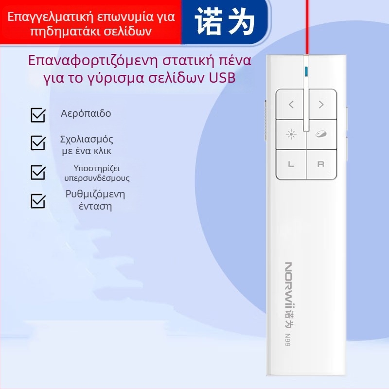 USB στυλό αλλαγής σελίδων με ασύρματο παρουσιαστή και ποντίκι αέρος – αλλαγή σελίδων, πλήρης οθόνη, υπερσυνδέσμοι; ιδανικό για εκπαίδευση και συναντήσεις