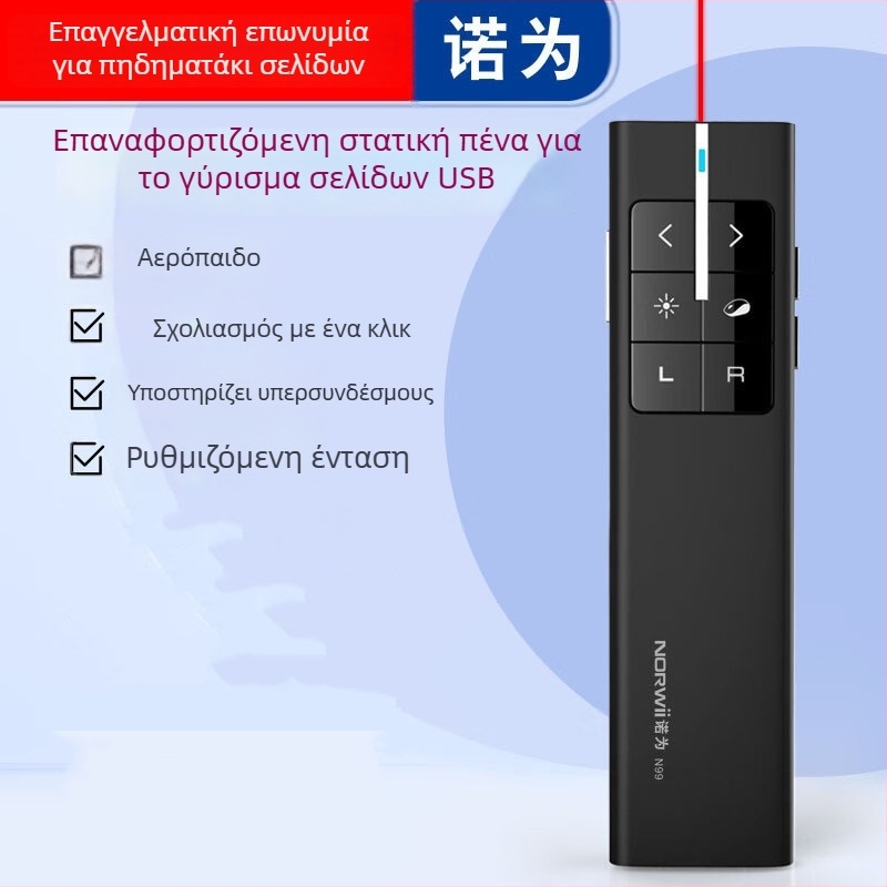 USB στυλό αλλαγής σελίδων με ασύρματο παρουσιαστή και ποντίκι αέρος – αλλαγή σελίδων, πλήρης οθόνη, υπερσυνδέσμοι; ιδανικό για εκπαίδευση και συναντήσεις