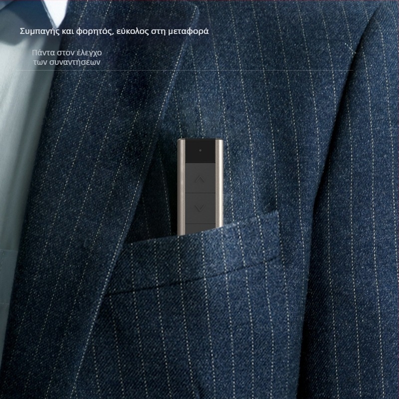 Deli PPT λέιζερ στυλό με τηλεχειριστήριο για παρουσιάσεις πολυμέσων, επαναφορτιζόμενο μέσω USB, εμβέλεια 100 m