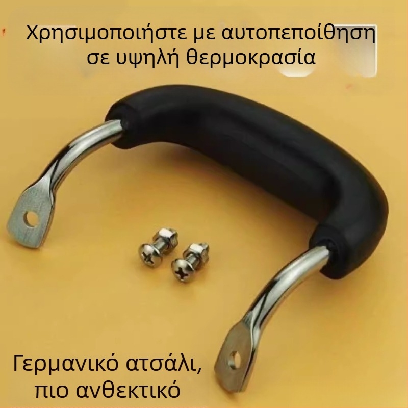 Χειρολαβή τηγανιού, ξύλινη, αντι-καψίματος, ανθεκτική σε υψηλές θερμοκρασίες, με σχέδιο διπλής οπής για χυτοσίδηρο