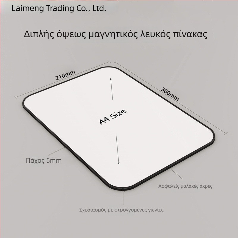 Διπλής όψεως επιτραπέζιος μαγνητικός πίνακας γραφής με PVC πάνελ για παιδιά
