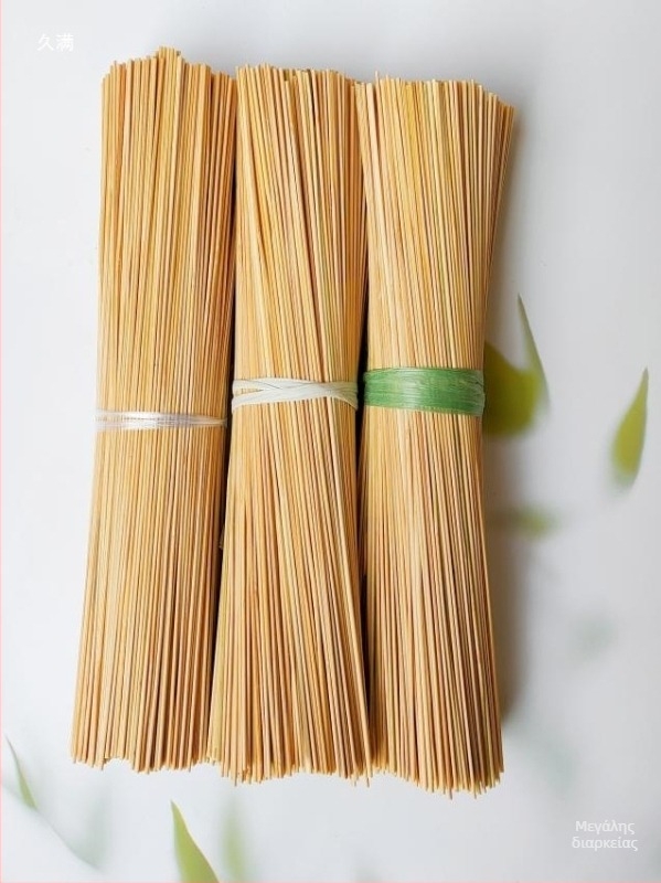Εξτρα-λεπτά καλαμάκια από μπαμπού, με επίπεδες άκρες και στις δύο άκρες, χειροποίητα